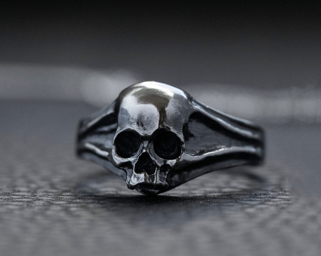 Skull Ring Men - Skull Ring Sterling Silver - Etsy