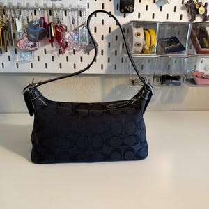 Coach Vintage | Y2K | 6044 | Black Signature C Jacquard Demi