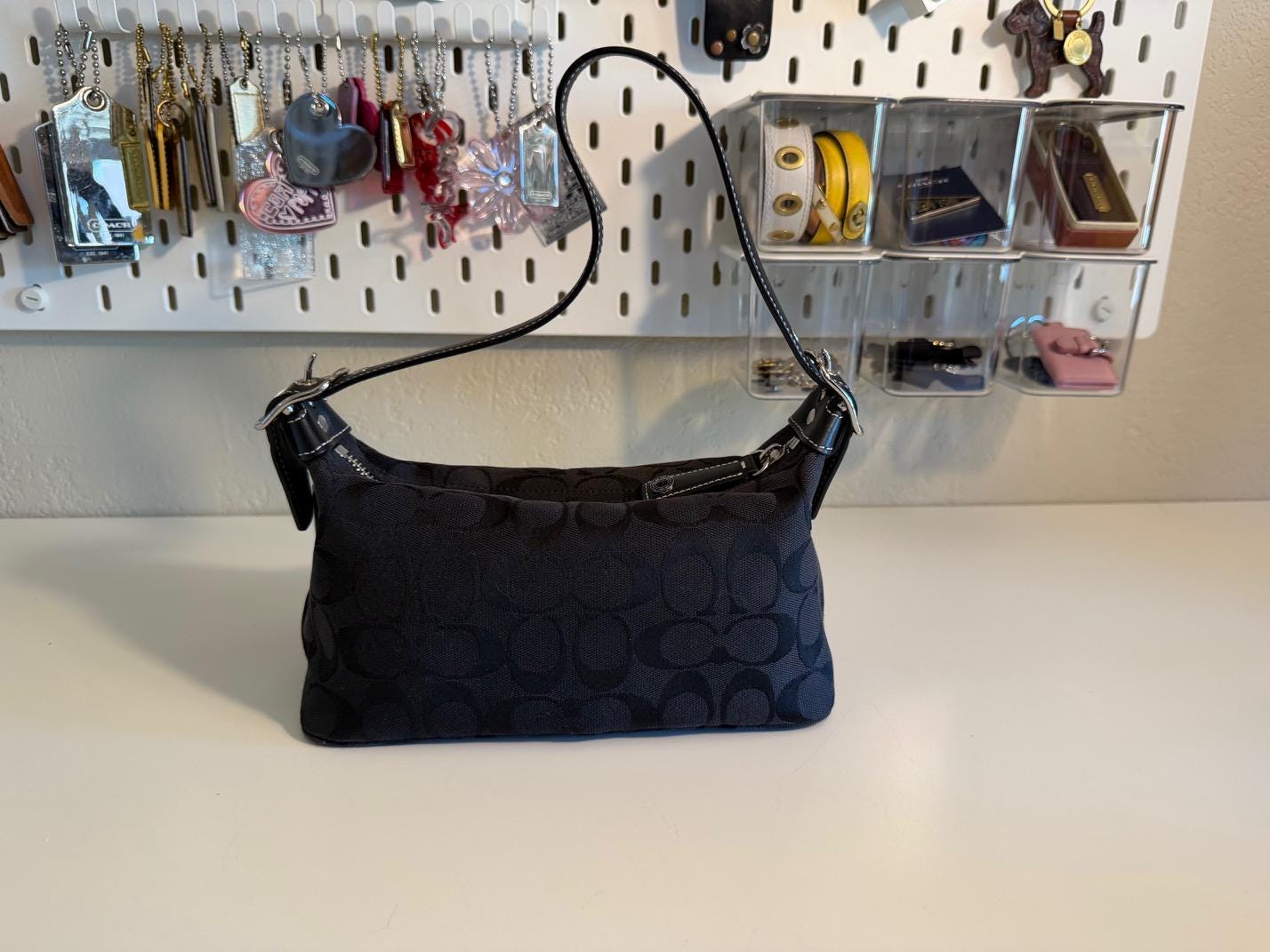 Coach Vintage | Y2K | 6044 | Black Signature C Jacquard Demi