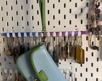 Vintage Coach Wristlet |  Blue Green Kisslock Small Bag / Pouch