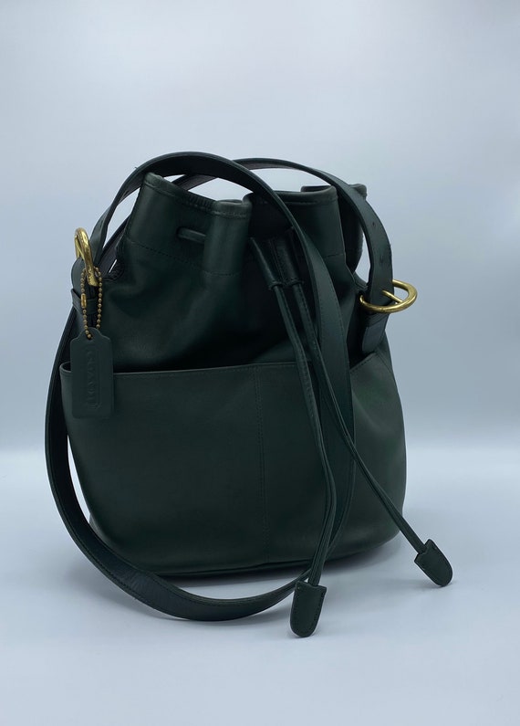 Vintage Coach | Coach Bucket | Green | Equestrian