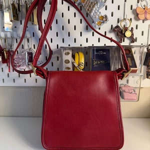Vintage Coach | Coach Bag | Small Red Coach Bag | 9145 - Etsy