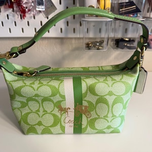 Vintage Coach Lime Green Bag - Etsy OLD COACH Duffle Sac XL Lime Green