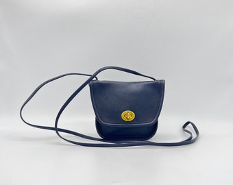 blue coach tote bolsa