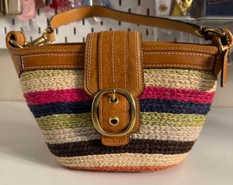 Kleine Coach tas met rietje |  41248