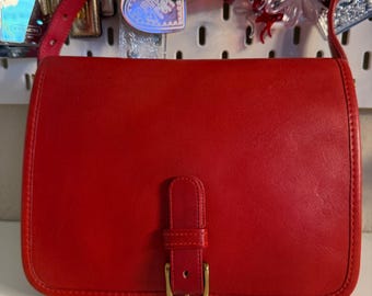 Coach | Gemaakt in New York City, VS | Rode vintage | 10131
