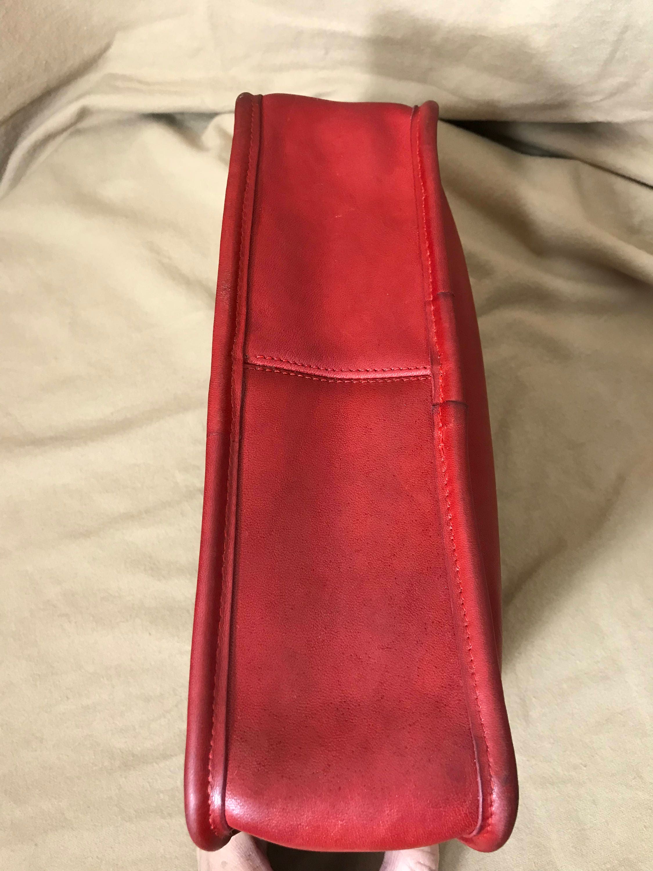 Vintage Coach Red Coach Shoulder Bag Made in New York USA