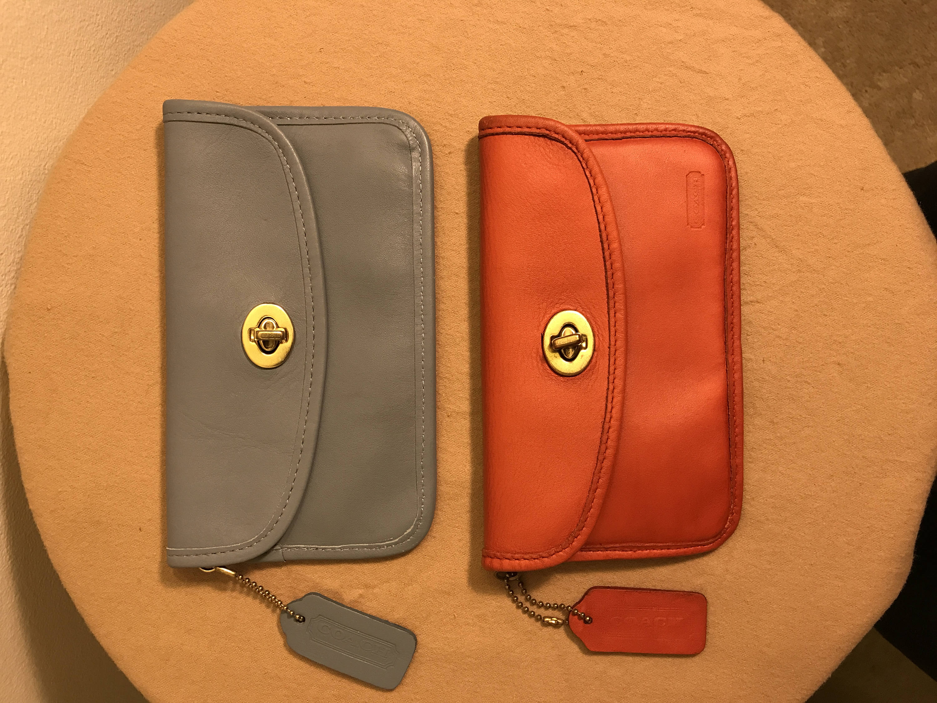 Vintage Coach Coach Wallet Orange