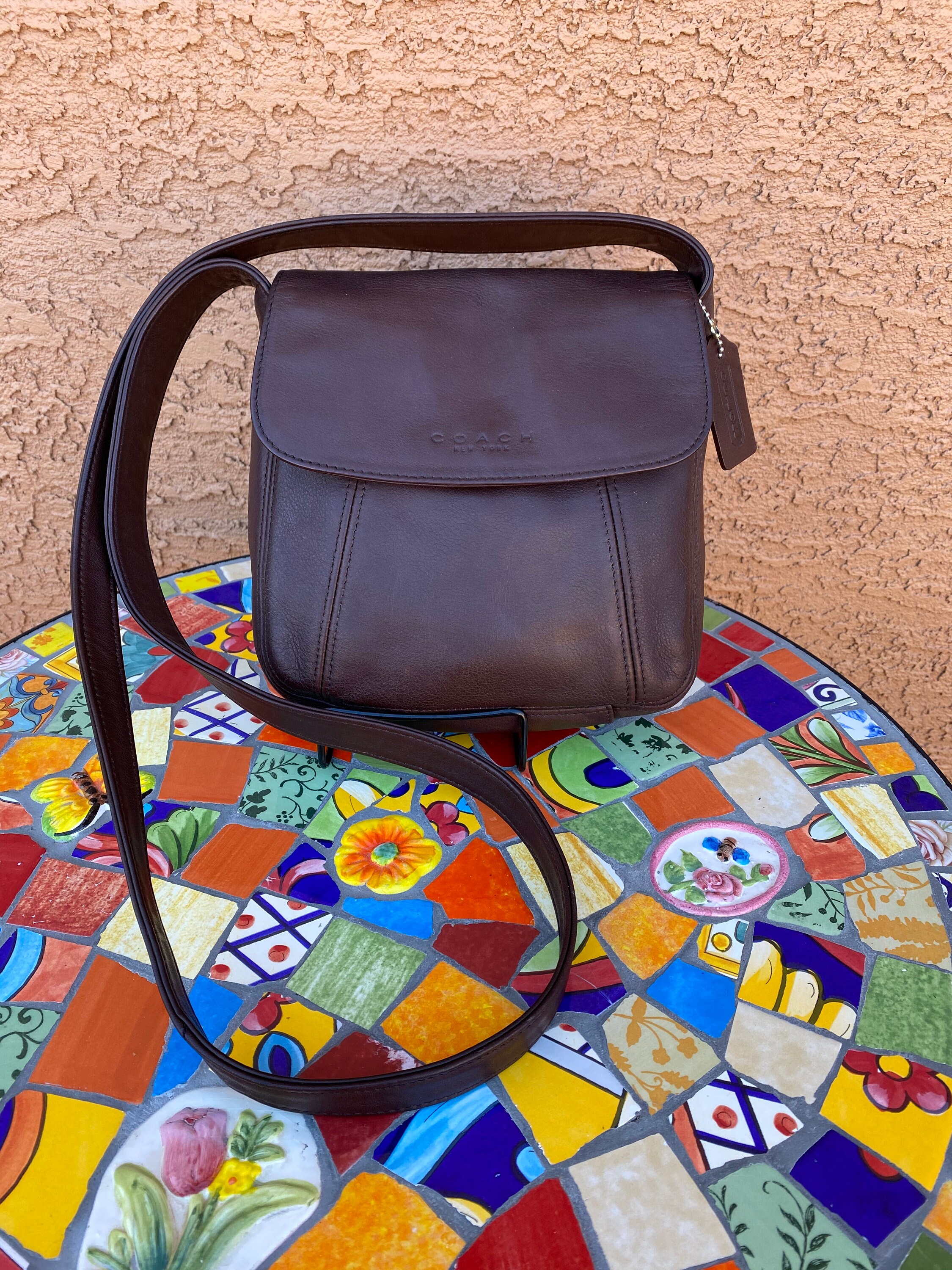 Vintage Coach Coach Bag Made in Italy 4185 Mahagony