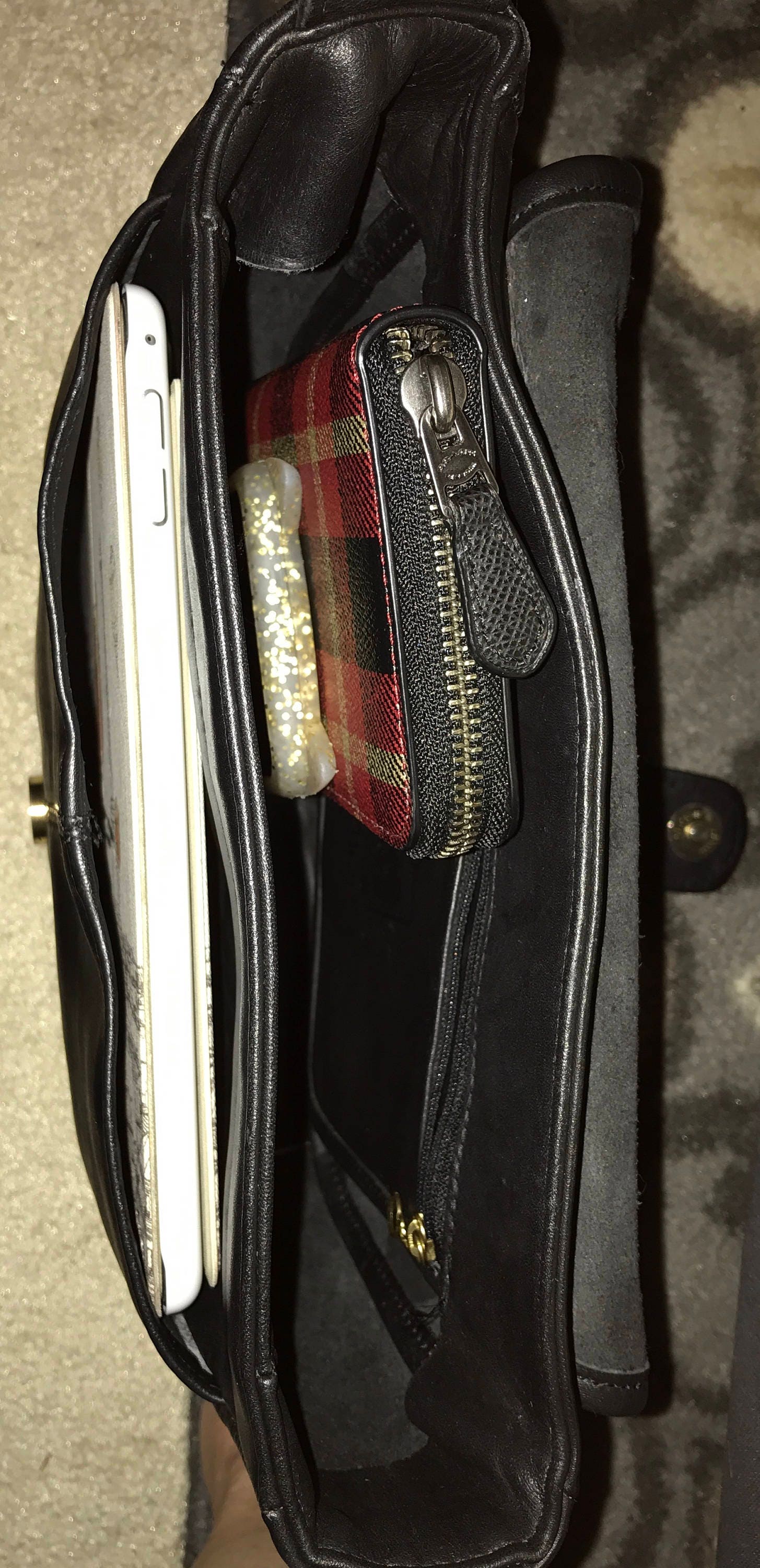 Coach Bag / Coach Shoulder Bag / Vintage Coach / Buckle Front Black