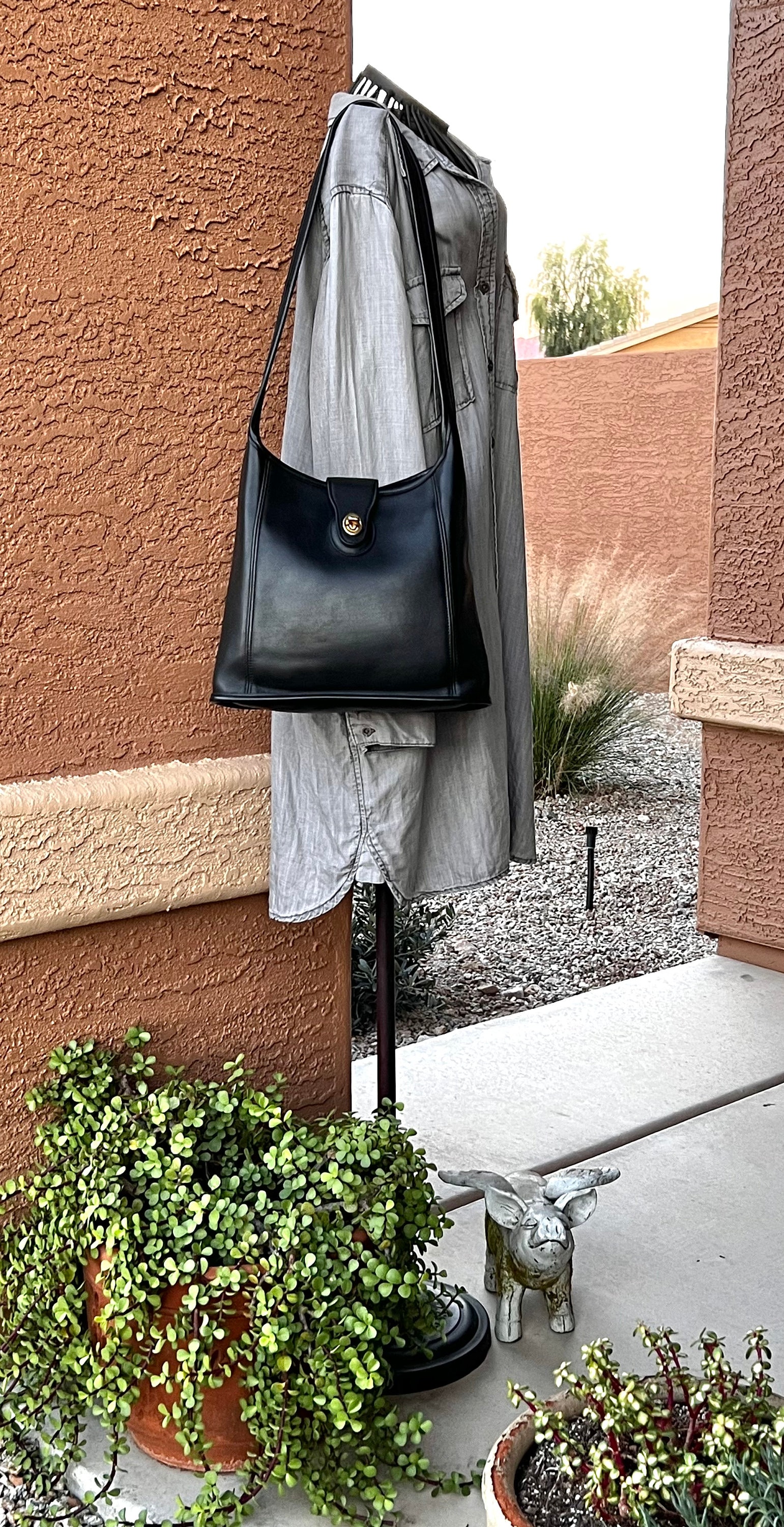 HOLD FOR KRISTY Vintage Black Coach Shoulder Bag | 9036 HOLD FOR KRISTY Vintage Black Coach Shoulder Bag | 9036
