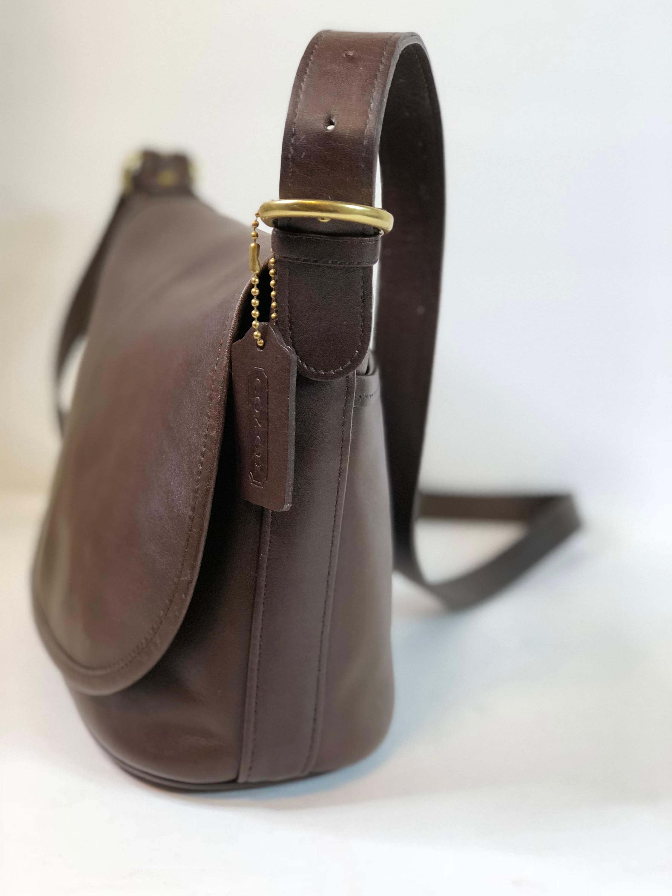 Vintage Coach Coach Hang Bag Mahogany Coach Shoulder Bag