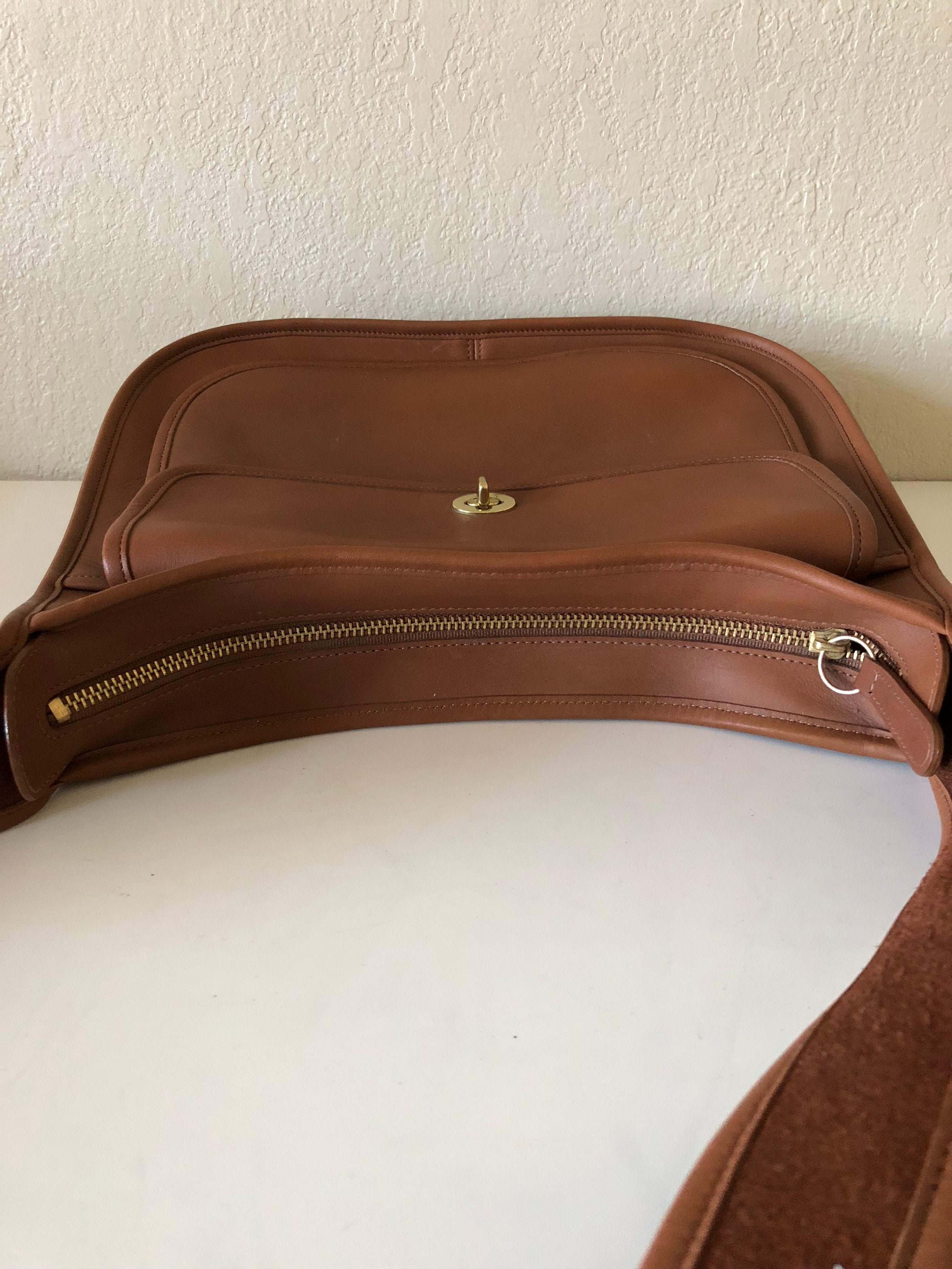 RESERVE Vintage Coach Coach Bag Camel extra large 9980