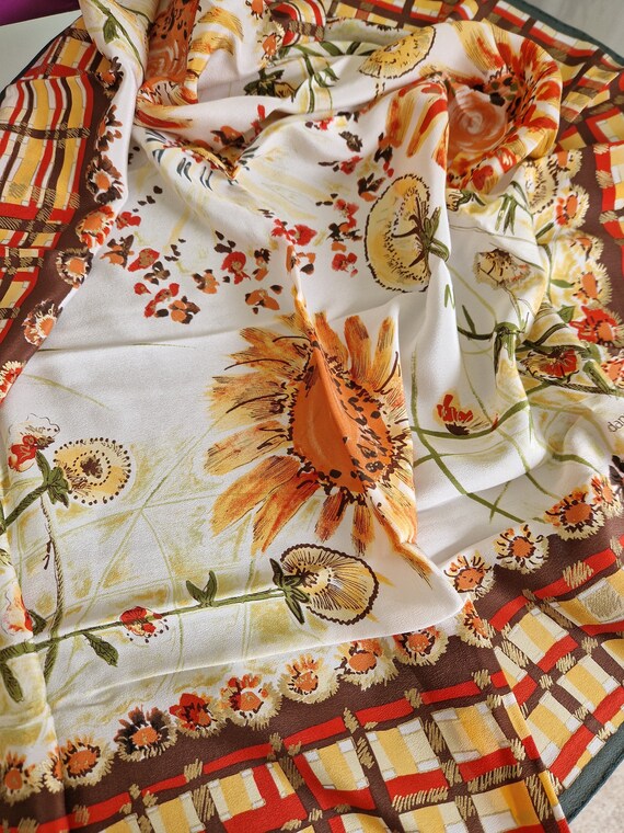 LOREDANO soft draping vintage but perfect silk sc… - image 5
