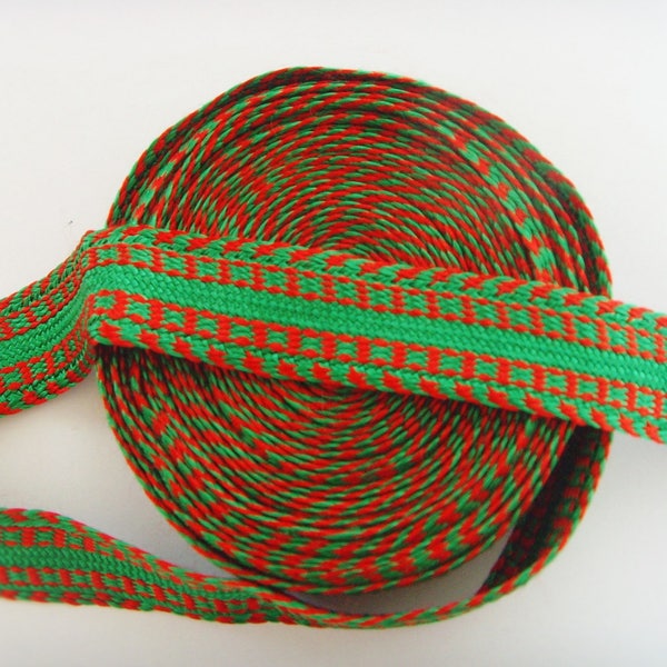 Ruban Galon Passementerie sfifa Rouge Vert Accessoire de Bijoux Couture .