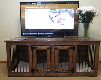 dog crate furniture etsy