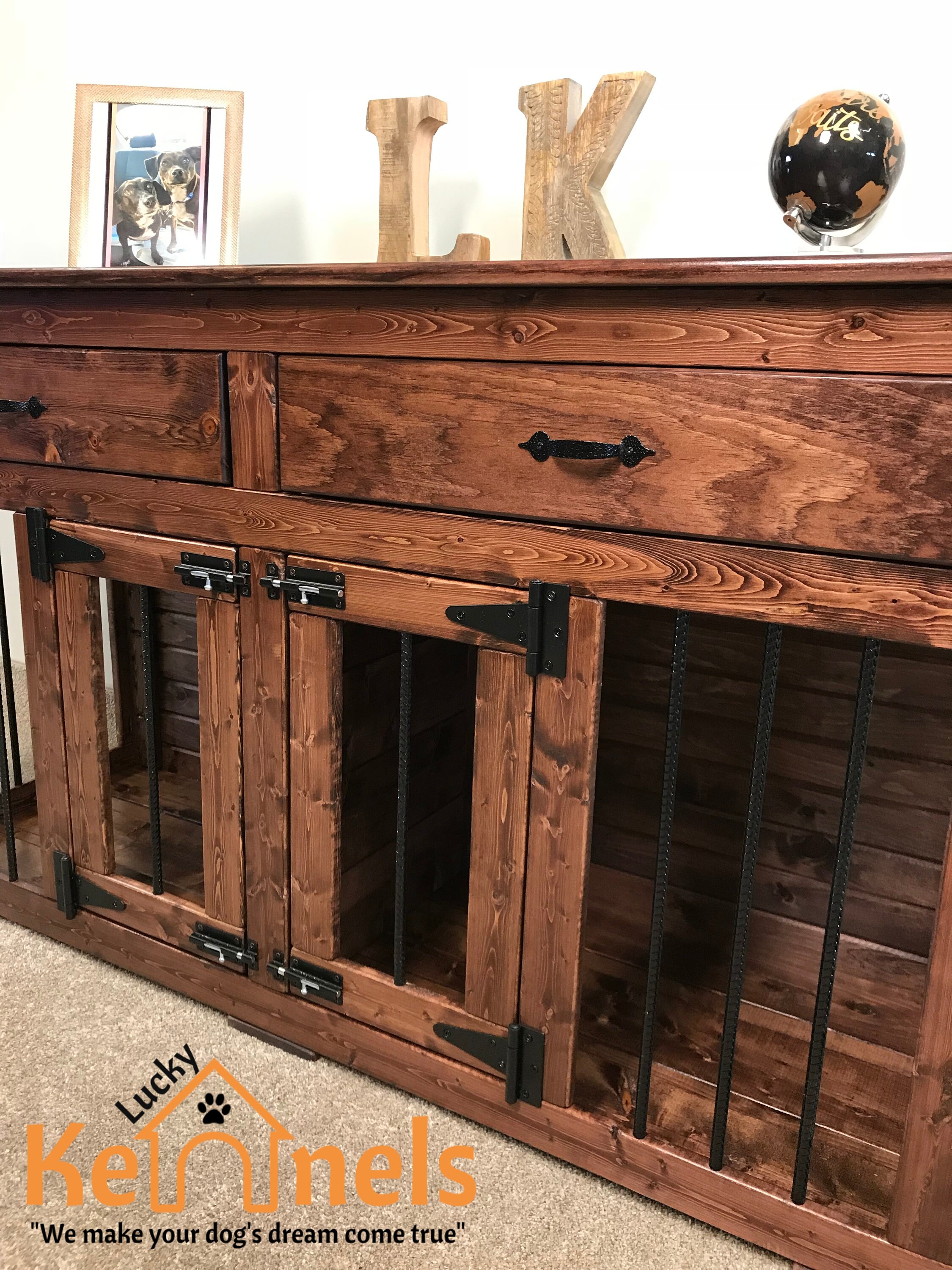 Dog Entertainment Center Dog Kennel Dog Crate Dog Bed Dog Etsy Canada