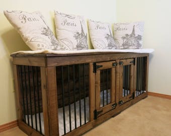 Dog crate furniture Etsy