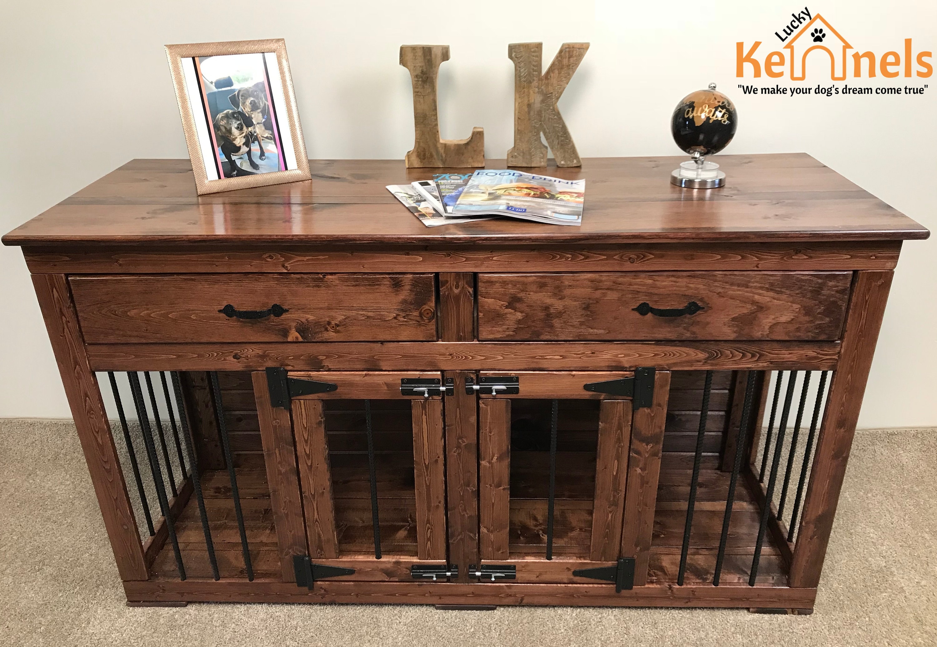 Dog Entertainment Center Dog Kennel Dog Crate Dog Bed Dog Etsy Canada