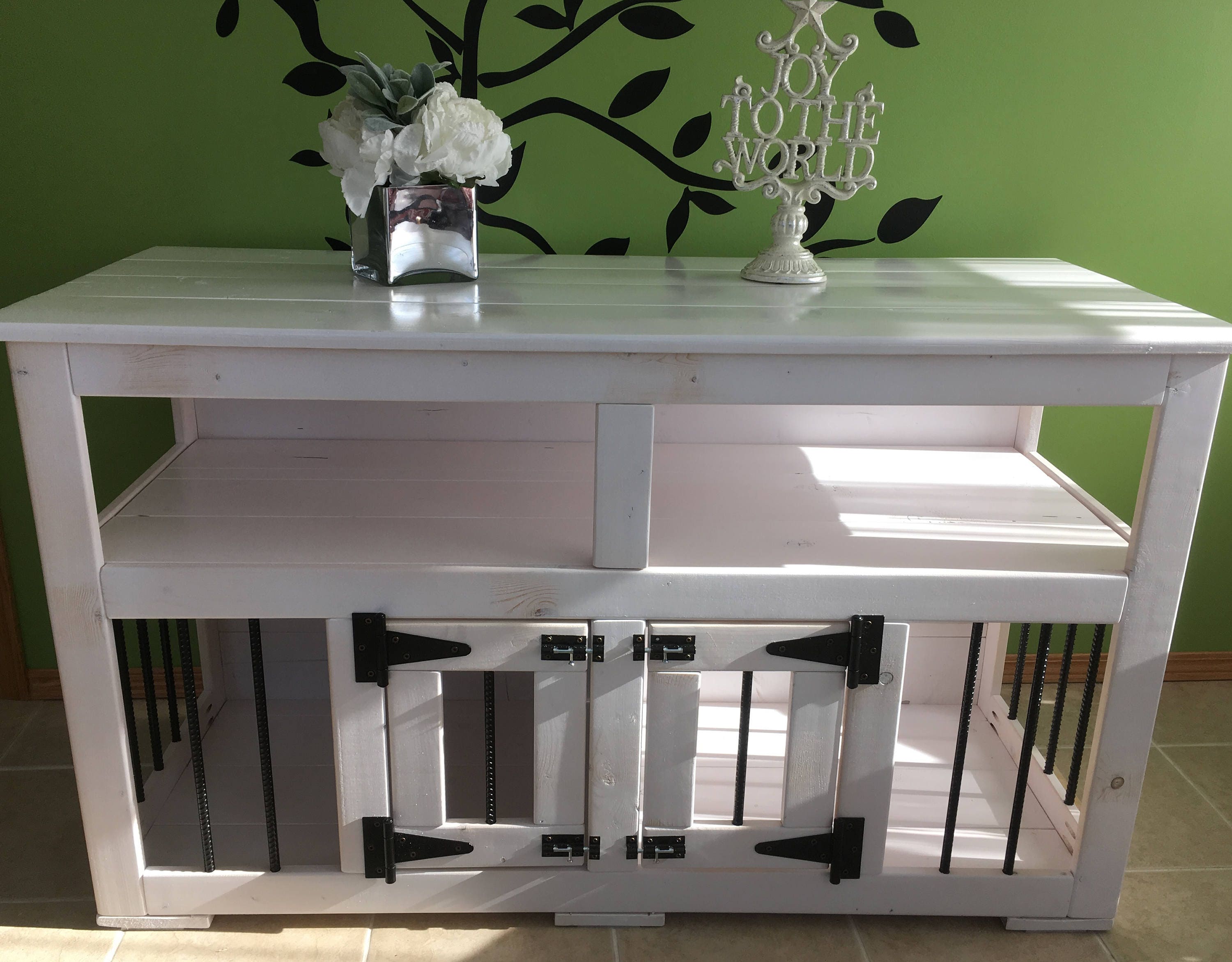 Entertainment Center/Dog Kennel/Custom Kennel/Handmade Etsy