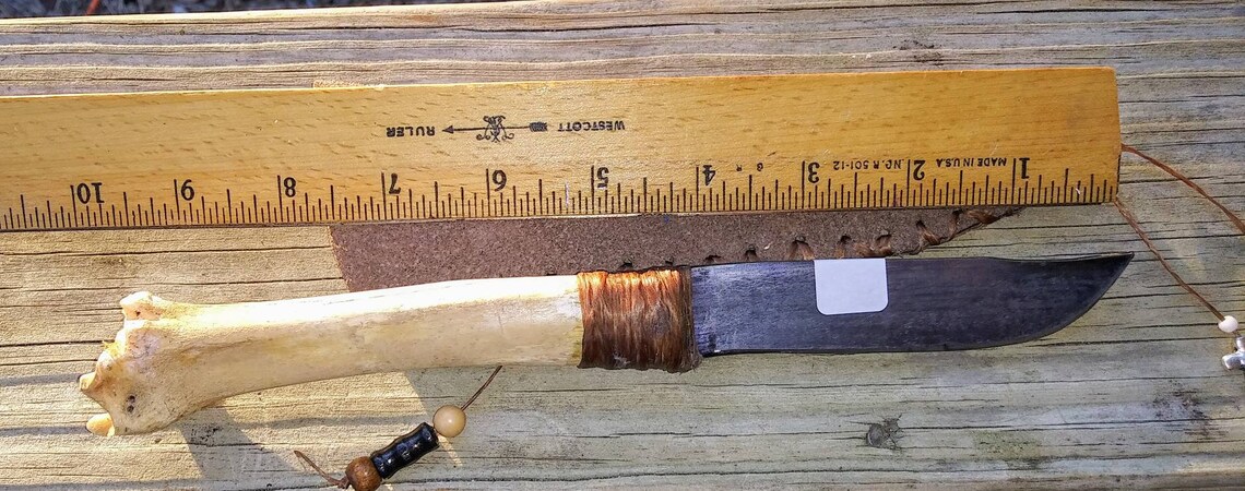 Native American Style Deer Leg Bone Knife 496 - Etsy