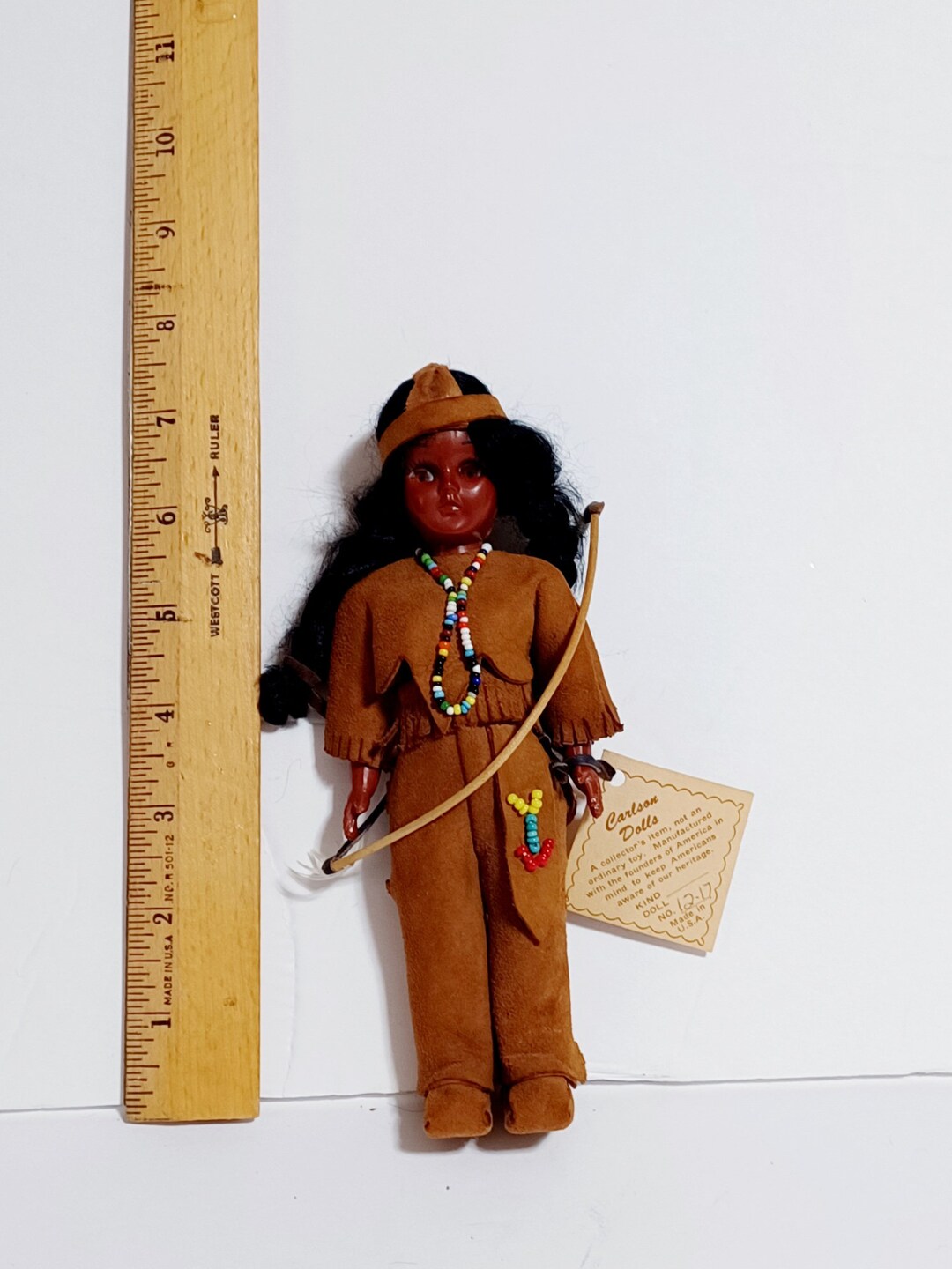 Vintage Carlson Native American Female Doll Etsy