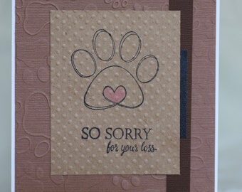 Homemade Sympathy (Pet Loss) Card