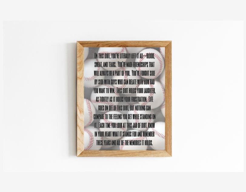 Jar of Dirt BASEBALL boys Team Printable Instant Download Etsy France