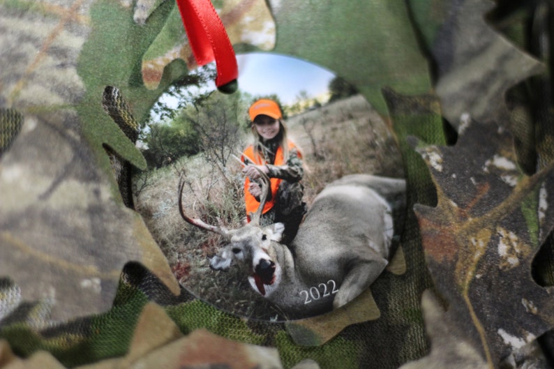 Personalized Hunting Photo Ornament Deer Hunter Sportsman Etsy