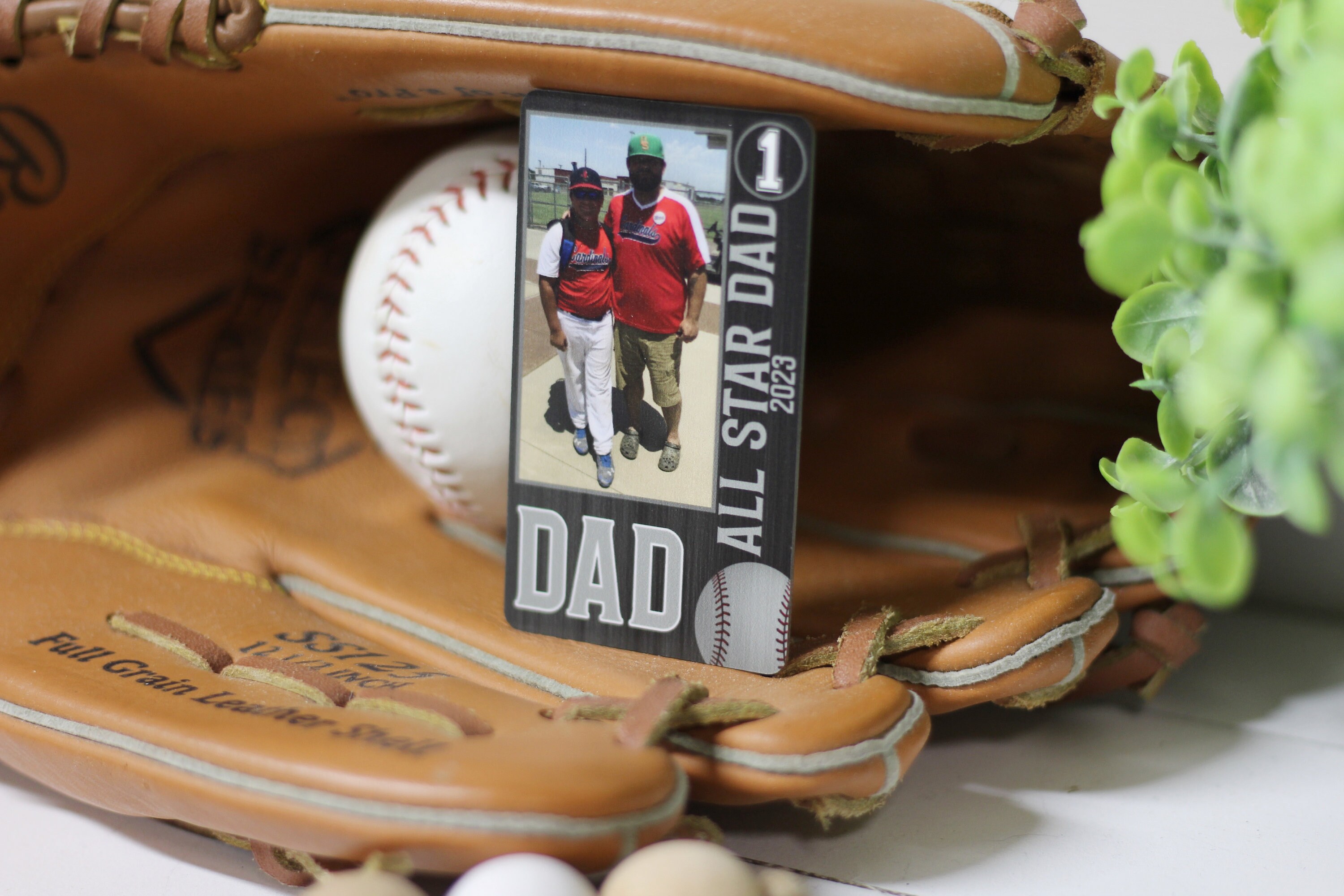 Dad Personalized Metal Baseball Card Father s Day Gift Trading Card Sentimental Gift for Dad Grandpa Pop Baseball Softball Custom Card Etsy