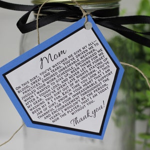 Personalized Jar of Dirt PARENT Team Printable Editable Download Custom Template Memory Sentimental Quote Sign Senior Night Gift for Mom Dad image 4