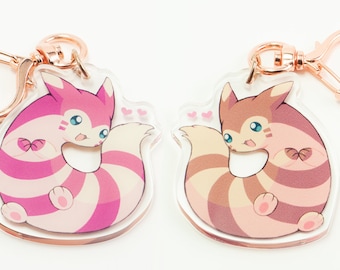 Furret - Clear Acrylic Charm