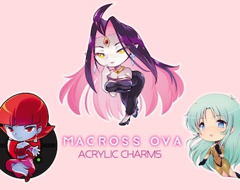 Macross OVA - Clear Acrylic Charms