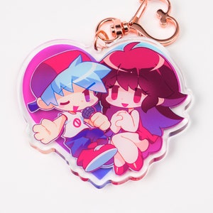 Friday Night Funkin&#39; - Clear Acrylic Charm