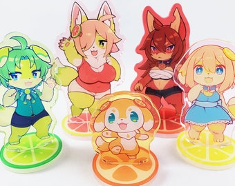 Citrus Dog Family - Mini Acrylic Stands