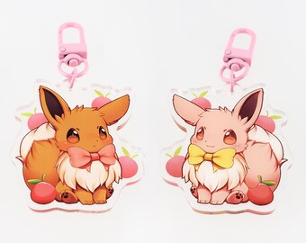 イーブイ進化形 - クリアアクリルチャーム - Etsy 日本