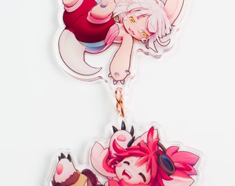 Nanachi & Mitty - Clear Linked Acrylic Charm