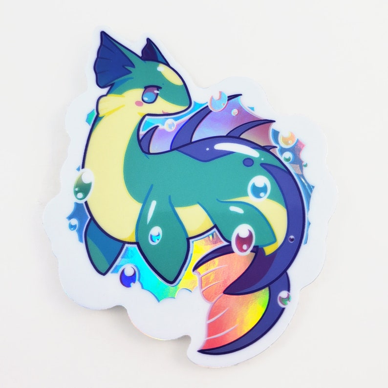Kiuie - Holographic Vinyl Sticker - Etsy