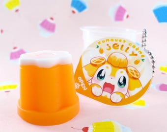 Jelly's Kumquat Jelly - Squishy Pudding Cup Charm (siliconen)