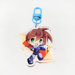Megaman Volnutt - Clear Acrylic Charm