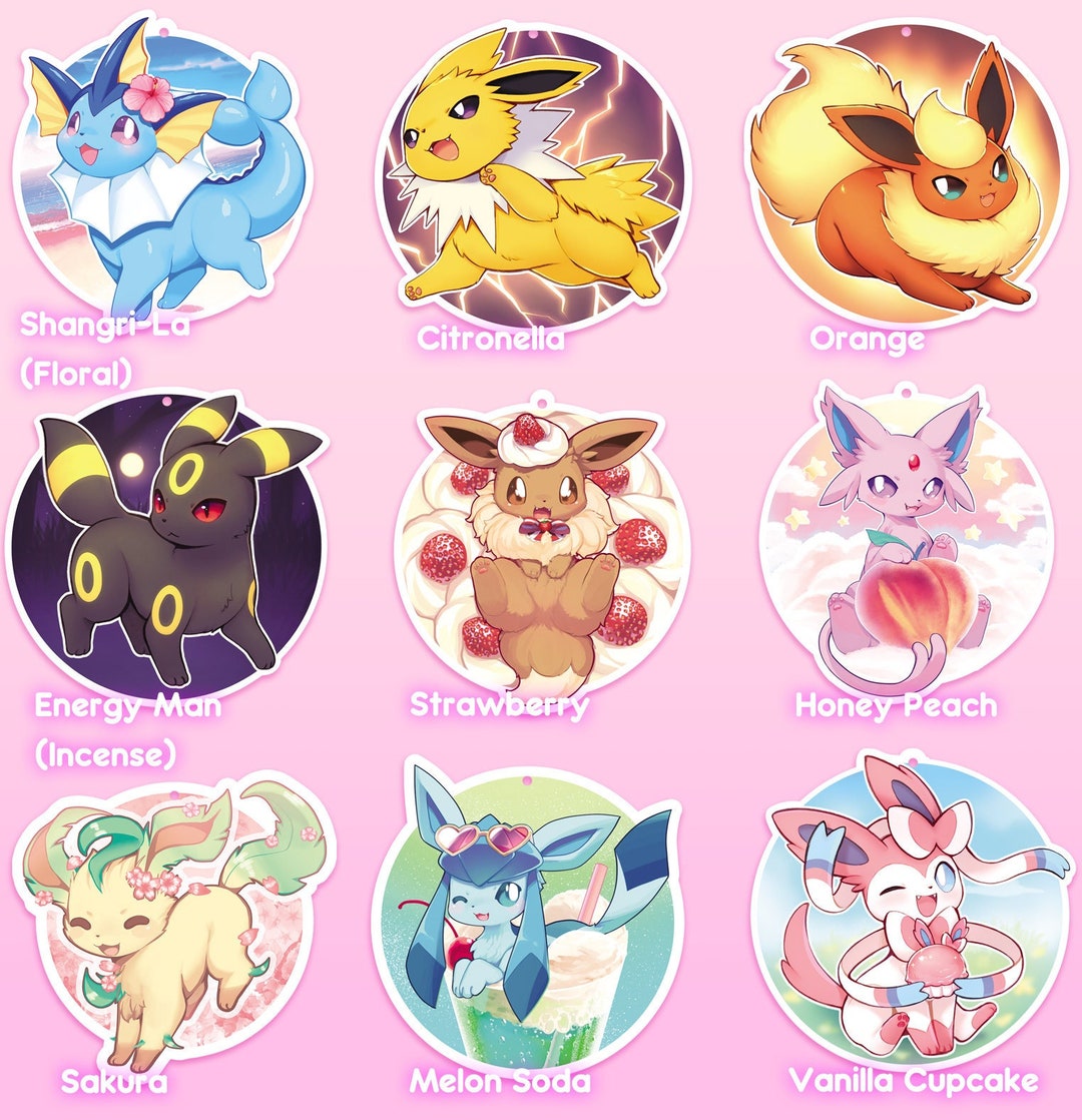 Eeveelutions - Air Fresheners - Etsy