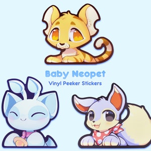 Baby Neopet Peekers - Vinyl Sticker