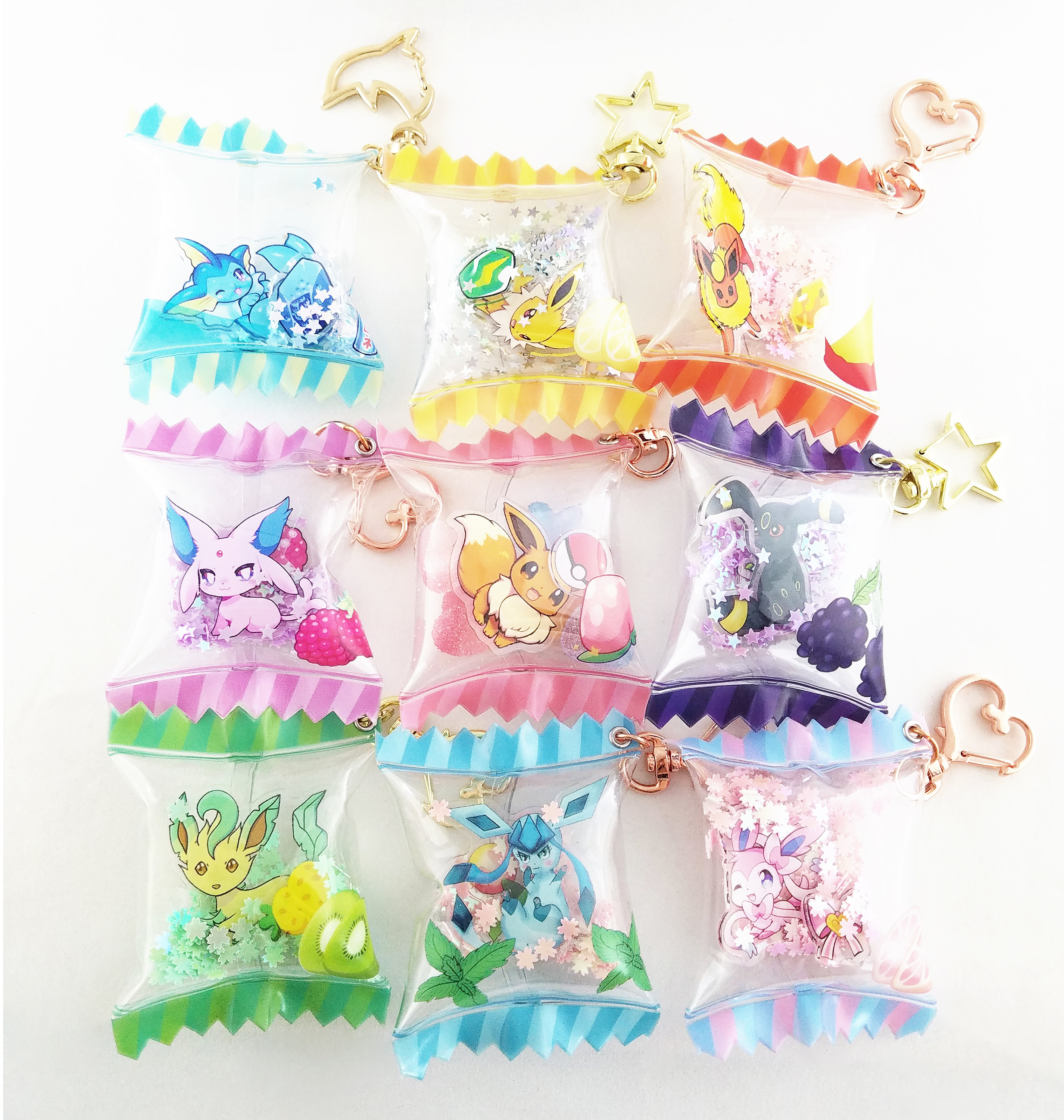 Eeveelutions - Candy Bag Charms
