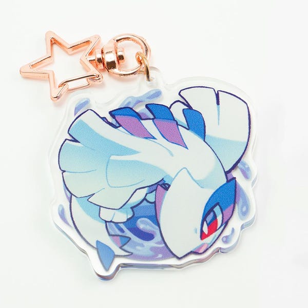 Lugia - Clear Acrylic Charm
