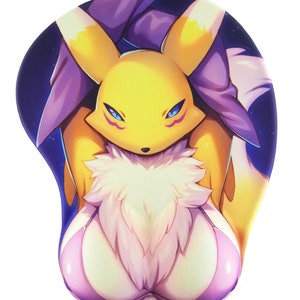 Renamon - 3D Oppai Mouse Pad