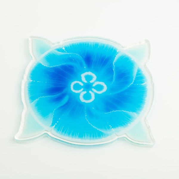 Moon Jellyfish - Clear Acrylic Coaster