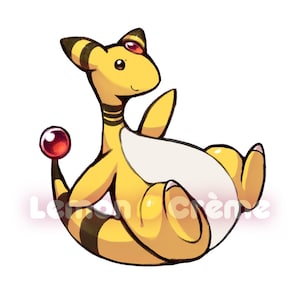 Ampharos - Adesivo in vinile