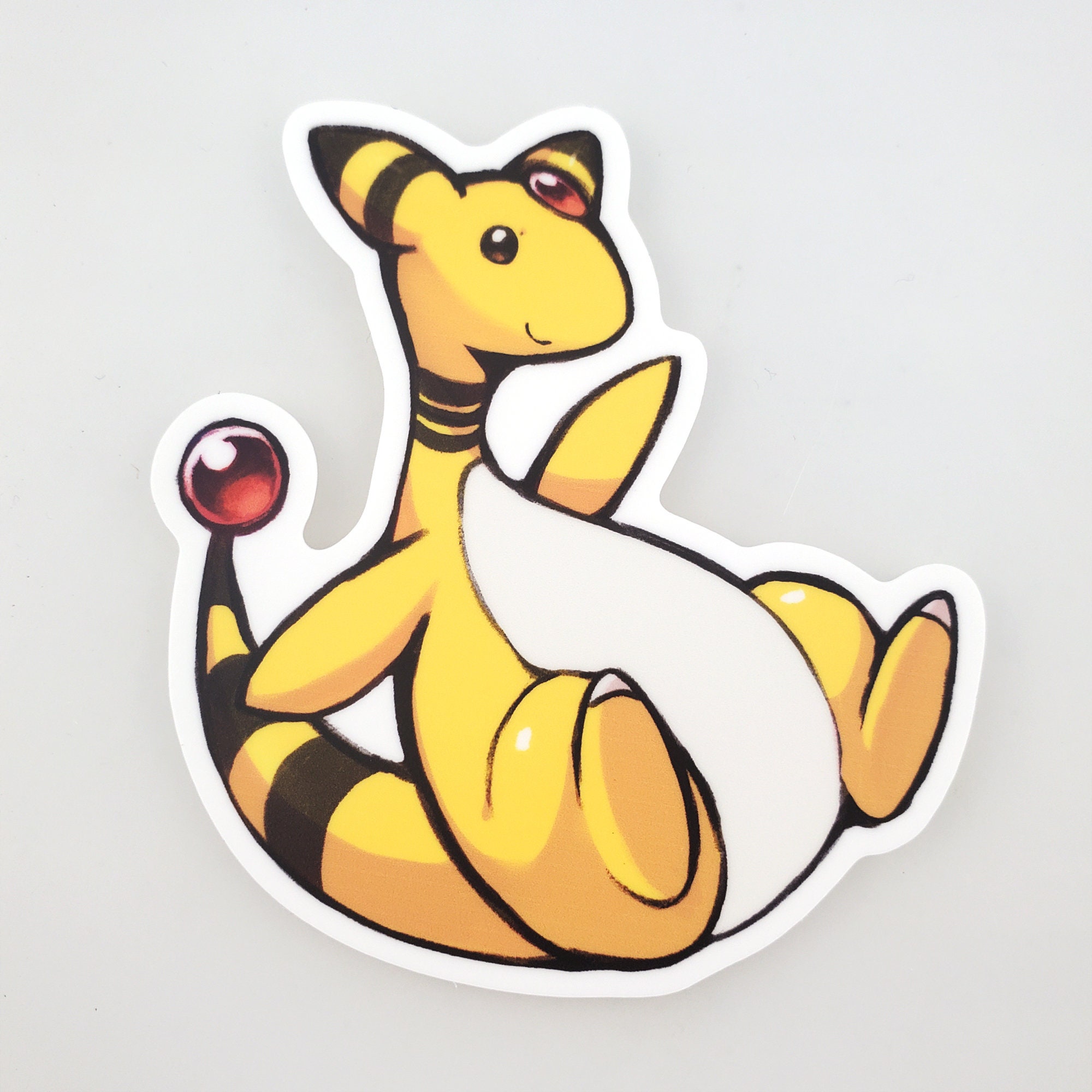 pantoffel Ongeautoriseerd Oxide Ampharos Vinyl Sticker - Etsy