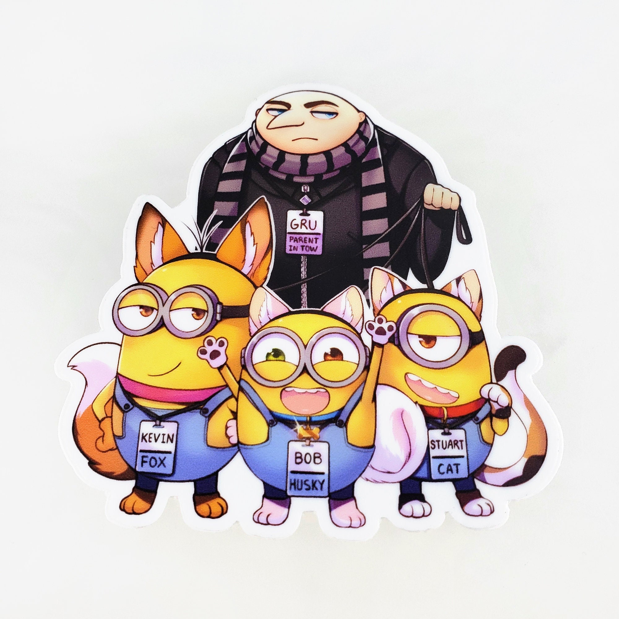 Bob, The Minion Sticker for Sale by Preppy Positivity