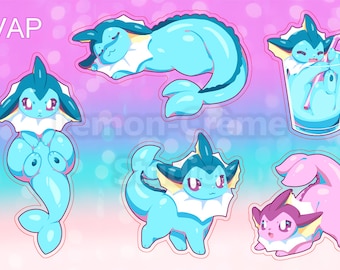 Vaporeon - Vinyl Sticker Sheet